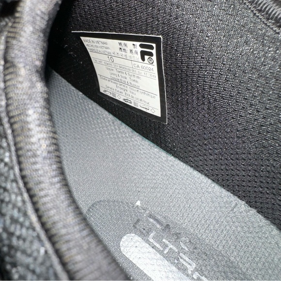 FILA Memory Ultra Women’s Running Shoes Black White Red Size 10 - Picture 7 of 7